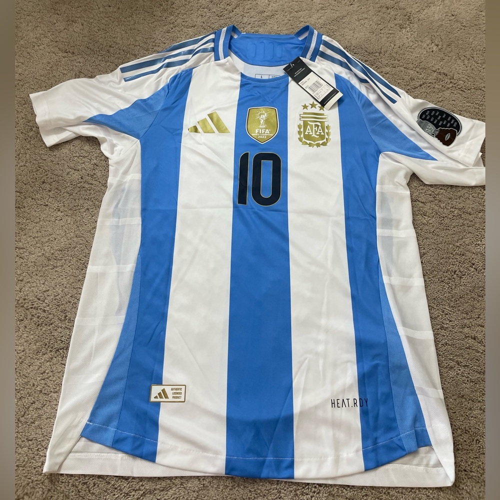 messi jersey copa america NWT #10 size L